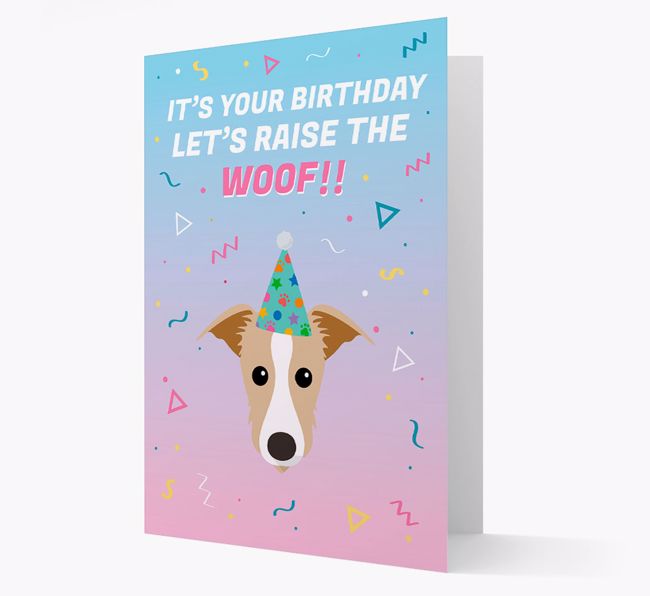 Raise The Woof: Personalized Card with {breedFullName} Icon
