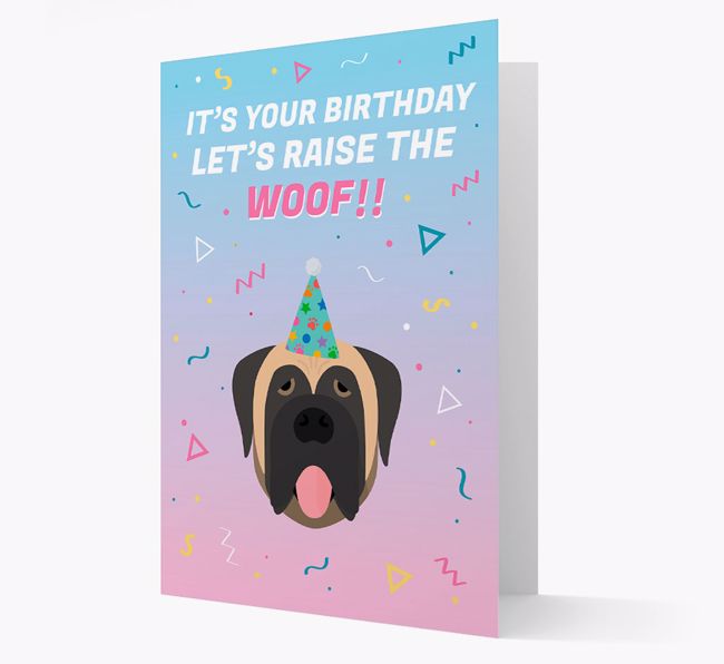 Raise The Woof: Personalized Card with {breedFullName} Icon