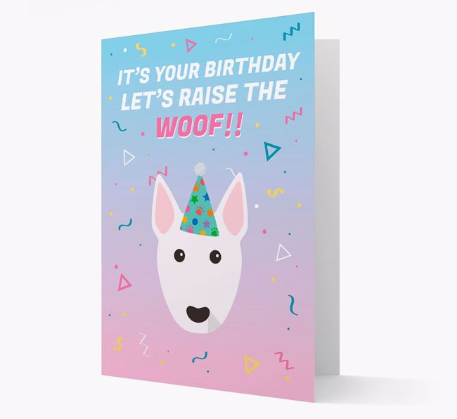 Raise The Woof: Personalised Card with {breedFullName} Icon