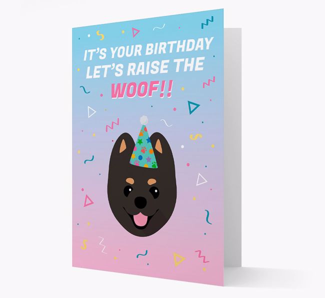 Raise The Woof: Personalised Card with {breedFullName} Icon