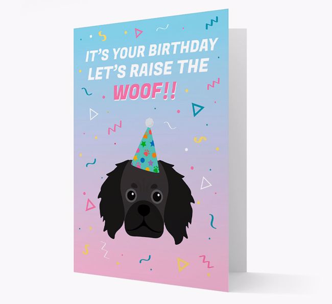 Raise The Woof: Personalized Card with {breedFullName} Icon