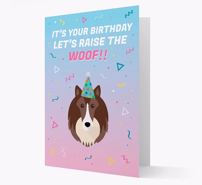 Raise The Woof: Personalised Card with {breedFullName} Icon