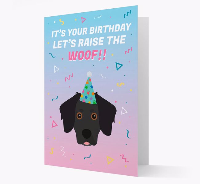 Raise The Woof: Personalised Card with {breedFullName} Icon