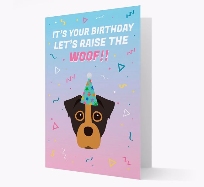 Raise The Woof: Personalized Card with {breedFullName} Icon