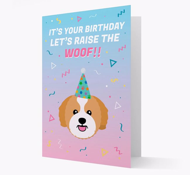 Raise The Woof: Personalised Card with {breedFullName} Icon