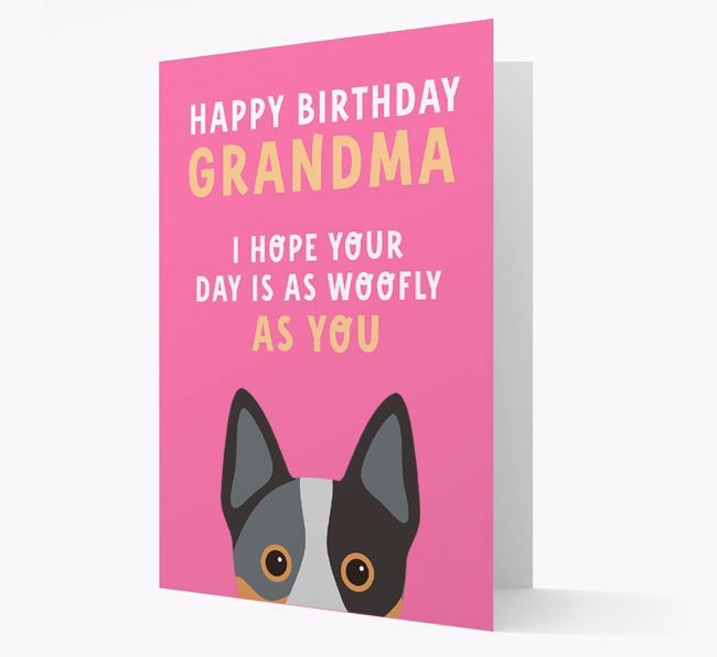 Woofly Grandma: Personalised Card with {breedFullName} Icon