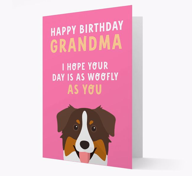 Woofly Grandma: Personalised Card with {breedFullName} Icon