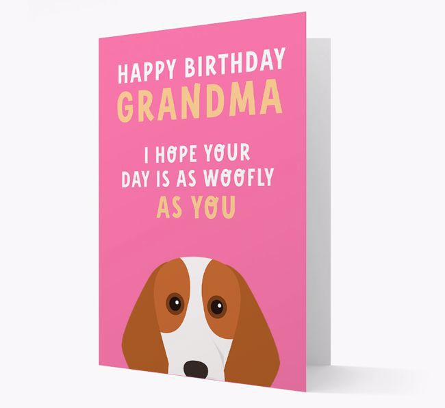 Woofly Grandma: Personalised Card with {breedFullName} Icon