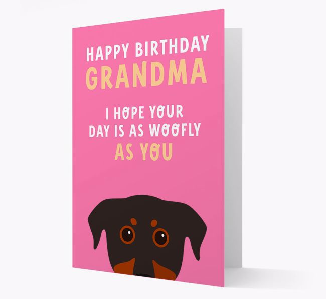 Woofly Grandma: Personalised Card with {breedFullName} Icon