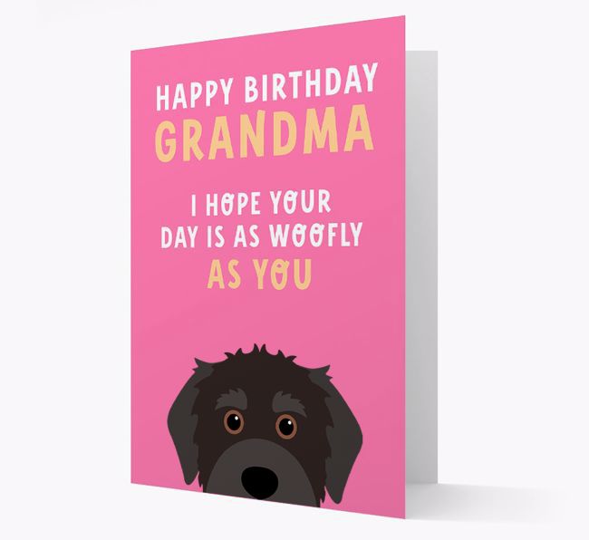 Woofly Grandma: Personalised Card with {breedFullName} Icon