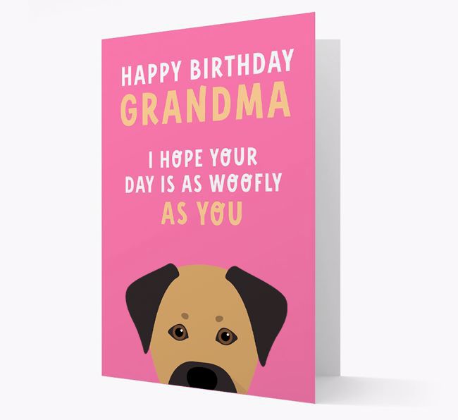 Woofly Grandma: Personalised Card with {breedFullName} Icon