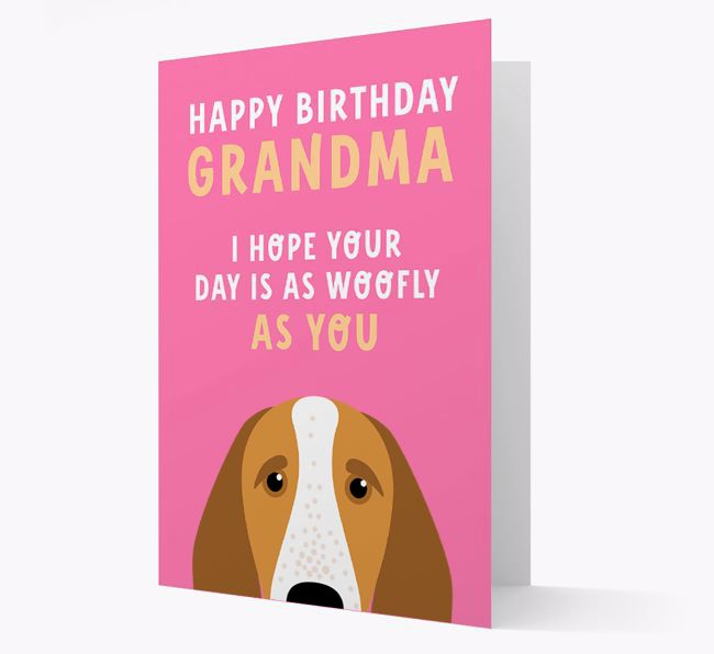 Woofly Grandma: Personalized Card with {breedFullName} Icon