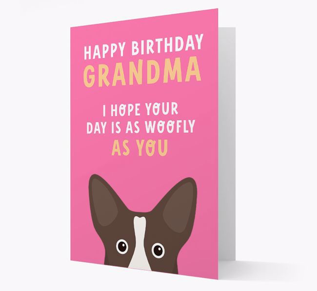 Woofly Grandma: Personalised Card with {breedFullName} Icon