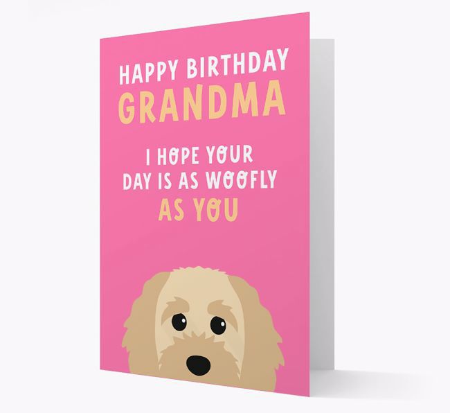 Woofly Grandma: Personalized Card with {breedFullName} Icon