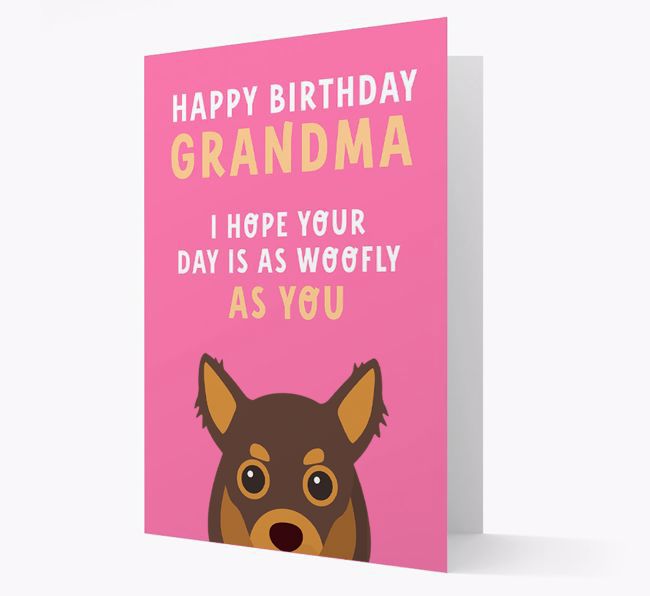 Woofly Grandma: Personalized Card with {breedFullName} Icon