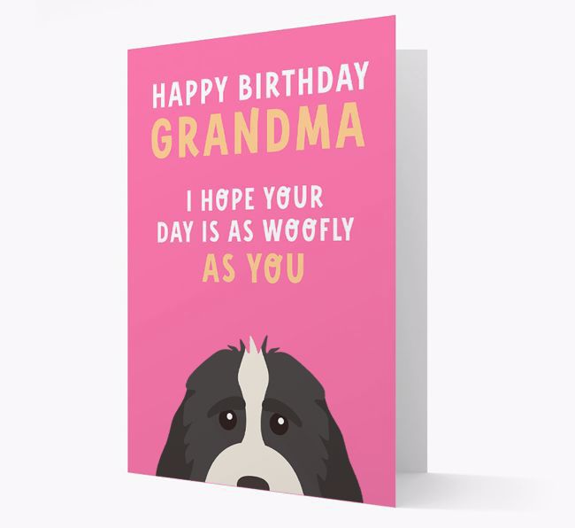 Woofly Grandma: Personalised Card with {breedFullName} Icon