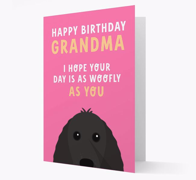 Woofly Grandma: Personalized Card with {breedFullName} Icon