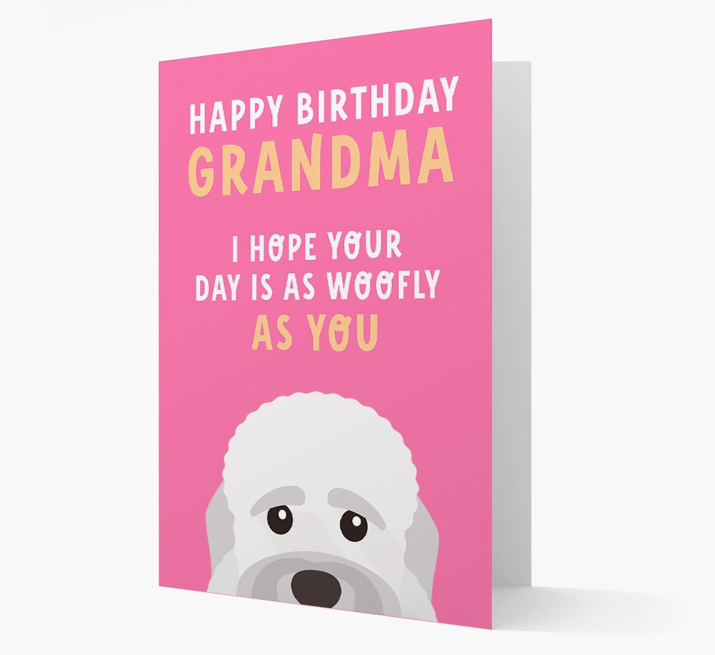 Woofly Grandma: Personalized {breedFullName} Card