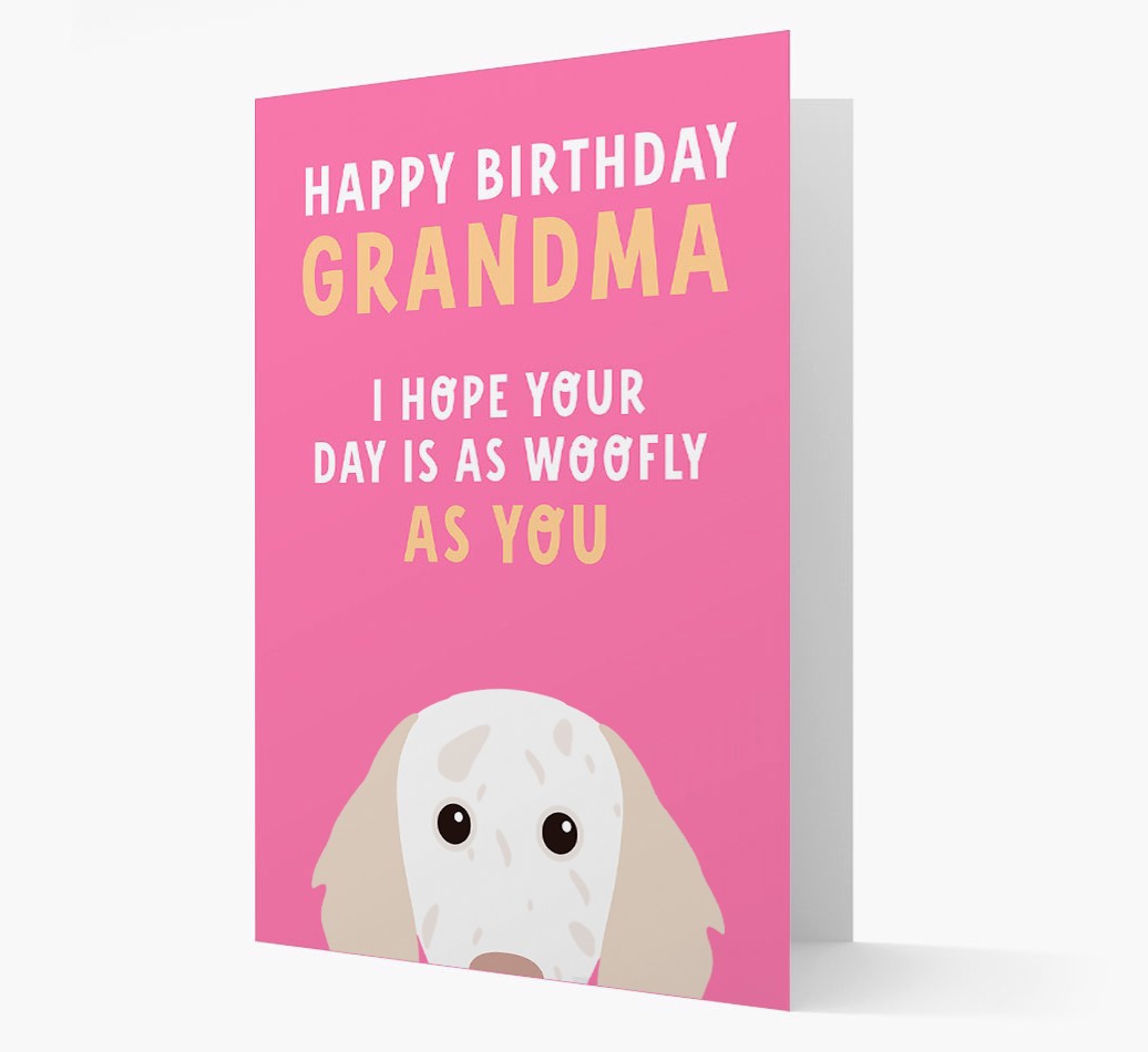 Woofly Grandma: Personalised {breedFullName} Card