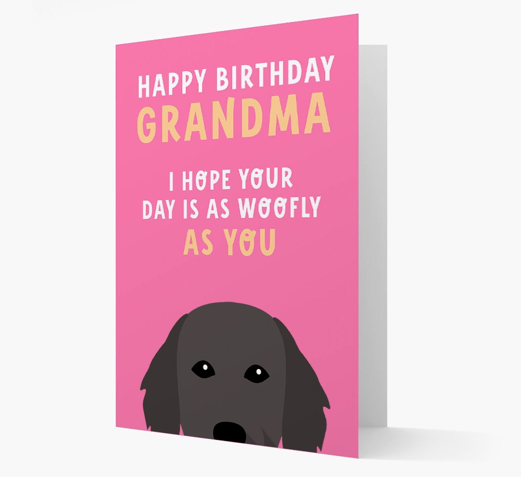 Woofly Grandma: Personalized {breedFullName} Card