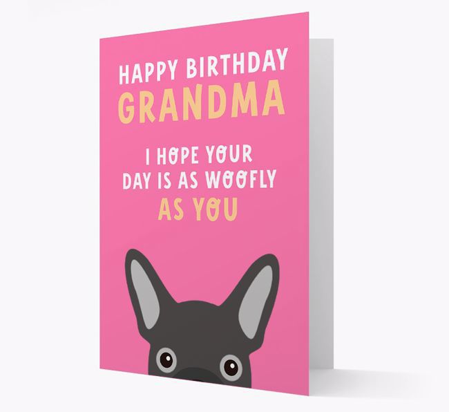 Woofly Grandma: Personalised Card with {breedFullName} Icon