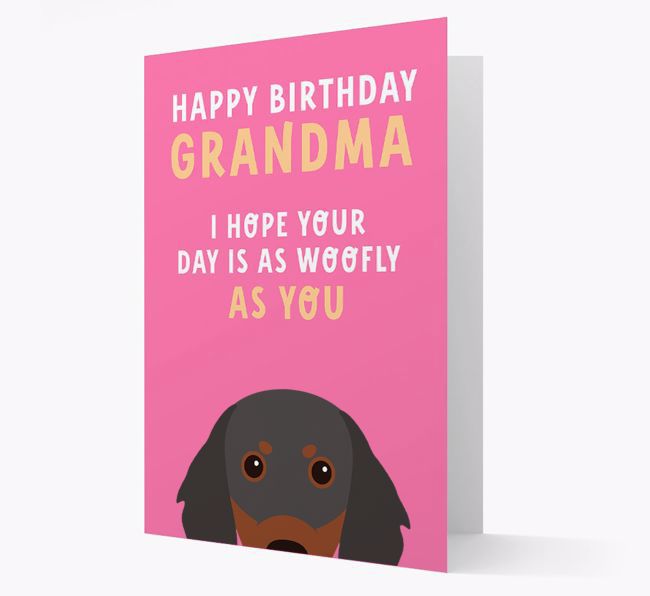 Woofly Grandma: Personalized Card with {breedFullName} Icon