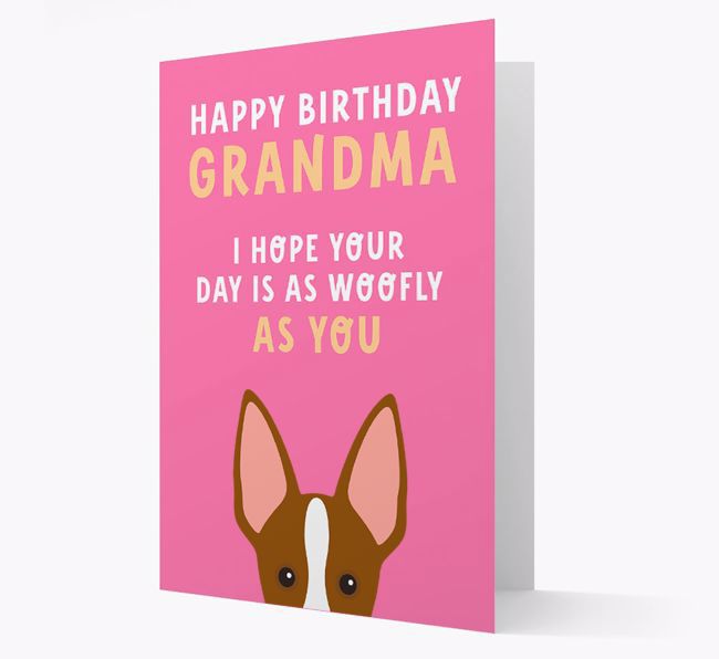 Woofly Grandma: Personalized Card with {breedFullName} Icon