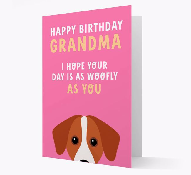 Woofly Grandma: Personalised Card with {breedFullName} Icon