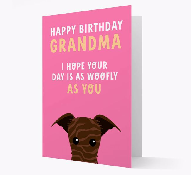 Woofly Grandma: Personalized Card with {breedFullName} Icon