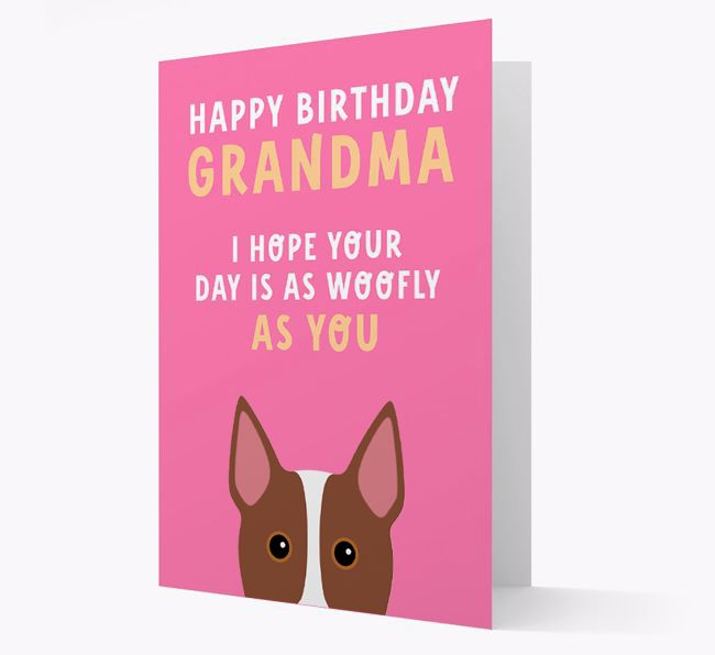 Woofly Grandma: Personalised Card with {breedFullName} Icon