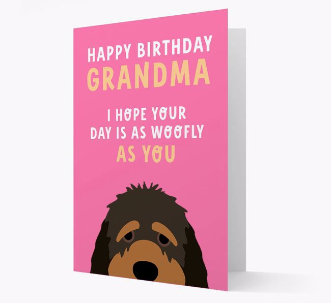 Woofly Grandma: Personalised Card with {breedFullName} Icon