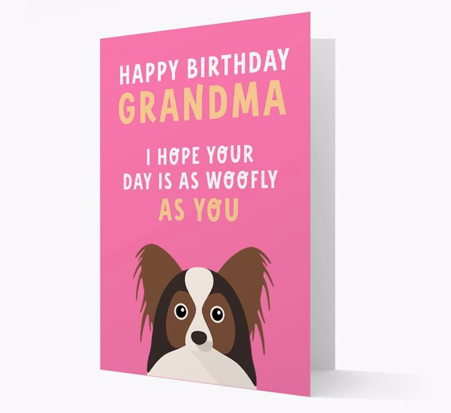 Woofly Grandma: Personalized Card with {breedFullName} Icon