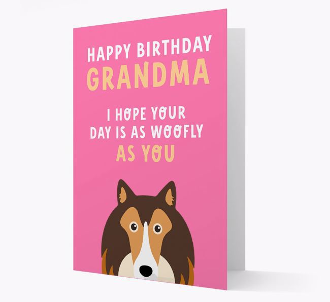 Woofly Grandma: Personalized Card with {breedFullName} Icon