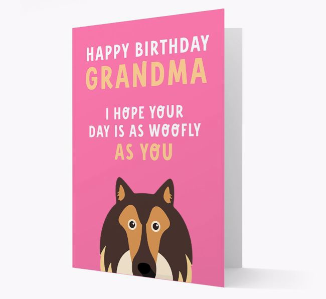 Woofly Grandma: Personalised Card with {breedFullName} Icon