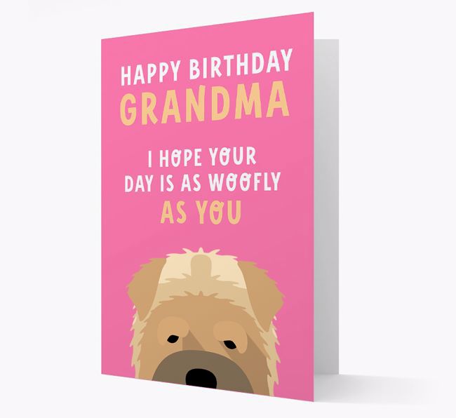 Woofly Grandma: Personalized Card with {breedFullName} Icon