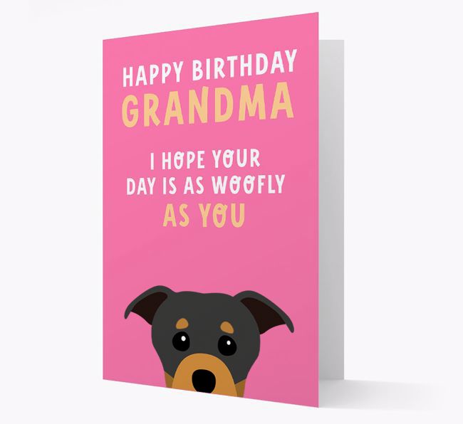 Woofly Grandma: Personalized Card with {breedFullName} Icon