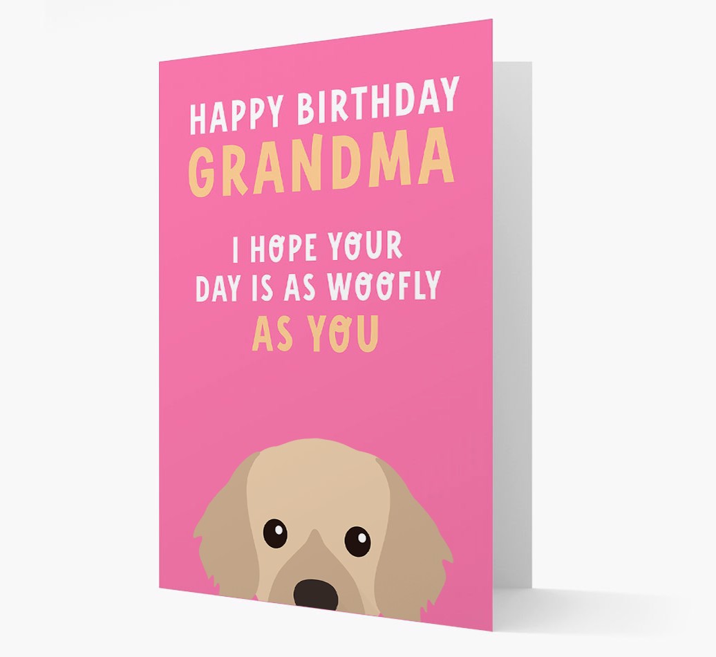 Woofly Grandma: Personalised {breedFullName} Card