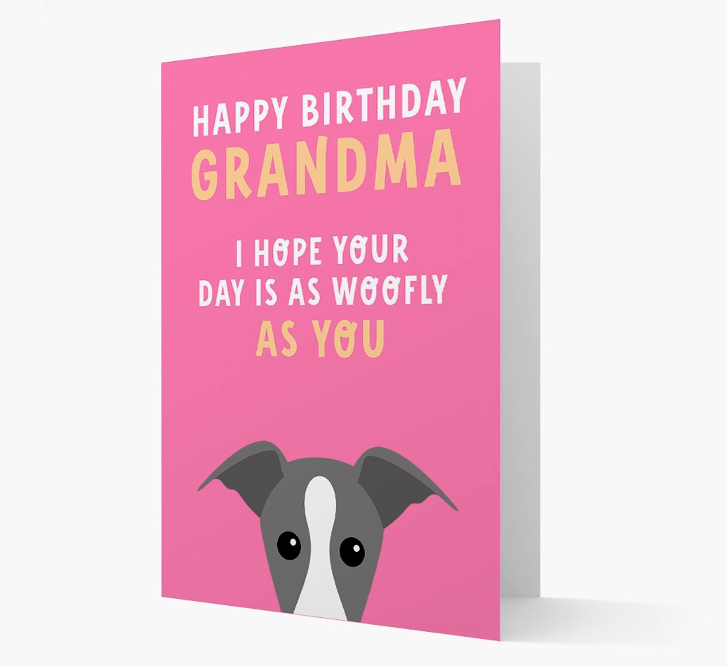 Woofly Grandma: Personalised {breedFullName} Card