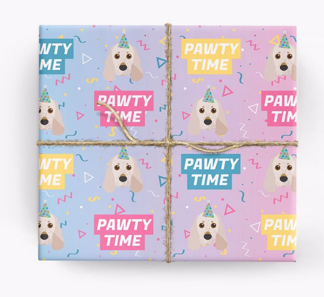 Pawty Time: Personalised {breedFullName} Wrapping Paper