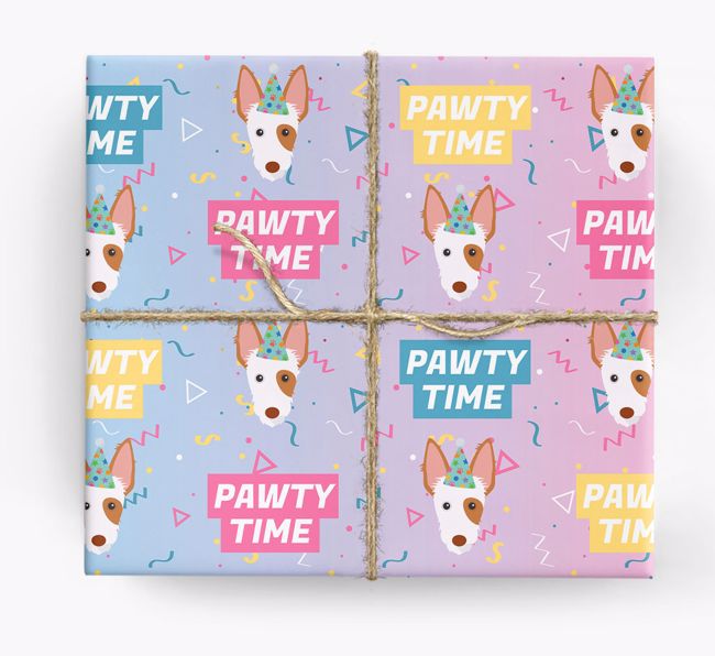 Pawty Time: Personalized {breedFullName} Wrapping Paper