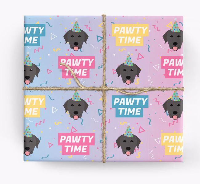 Pawty Time: Personalised {breedFullName} Wrapping Paper