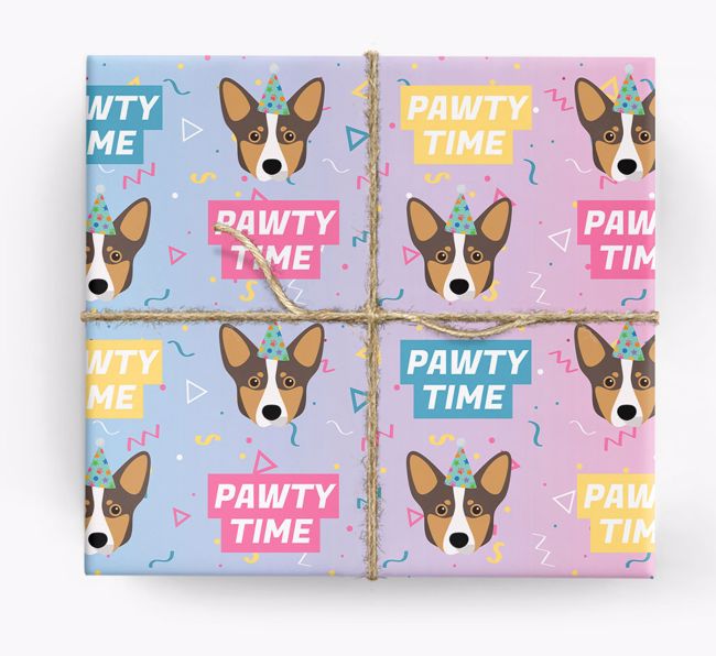 Pawty Time: Personalised {breedFullName} Wrapping Paper