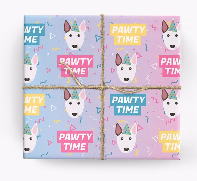 Pawty Time: Personalised {breedFullName} Wrapping Paper