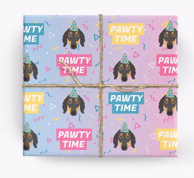 Pawty Time: Personalised {breedFullName} Wrapping Paper