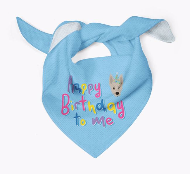 Happy Birthday To Me: Personalised {breedFullName} Bandana