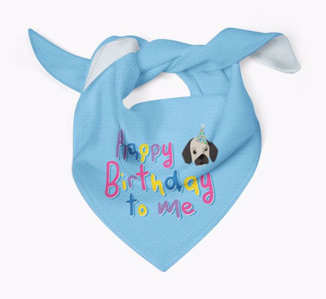 Happy Birthday To Me: Personalized {breedFullName} Bandana