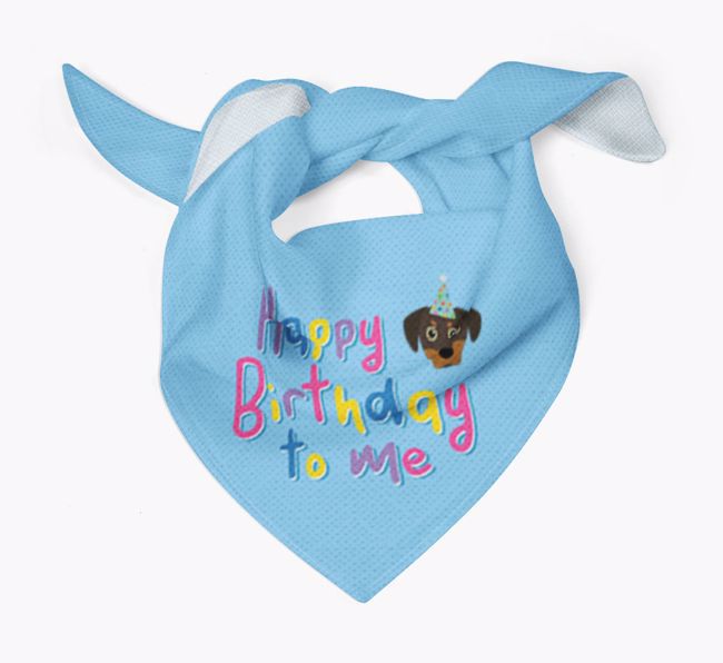 Happy Birthday To Me: Personalized {breedFullName} Bandana