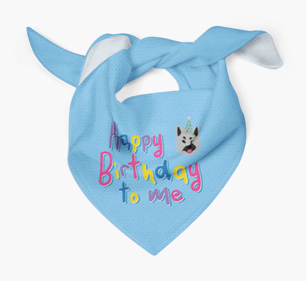 Happy Birthday To Me: Personalised {breedFullName} Bandana