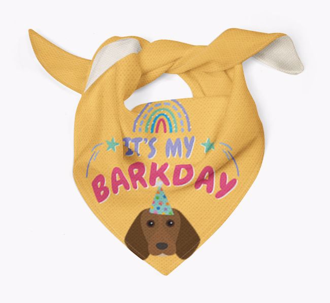 It's My Barkday: Personalized {breedFullName} Bandana