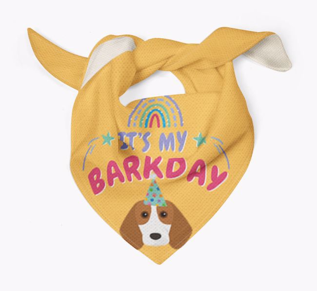 It's My Barkday: Personalized {breedFullName} Bandana